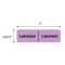Nevs IV Drug Line Label - Labetalol/Labetalol 7/8" x 3" Violet w/Black N-12977 - alternate 2